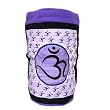 Hindu OM 100% Pre-Shrunk Cotton Full Sized Backpack, Purple