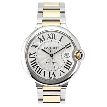 Cartier Men s W69009Z3 Ballon Bleu Stainless Steel and 18K Gold Automatic Watch