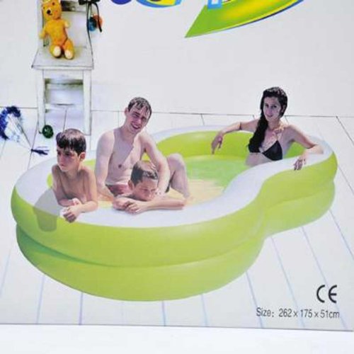 8-shaped Inflatable Pool / Family Pool(103in x 69in x 20in)