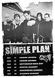 SIMPLE PLAN TOUR POSTER Amazing Group Shot RARE 24X36