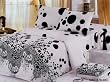 Bonita Black Queen Size Duvet Cover Bedding Set by Le Vele