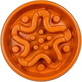 Slow Feed Dog Bowl | A-Maze-In-A-Bowl for Dogs | Interactive Feed Bowl - Slow Down Eating - Eco-friendly Durable Non Toxic Bamboo Fiber Dog Bowl - Designed By Veterinarians - Professional Design