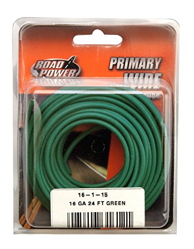 Coleman Cable 56422033 16-Gauge 24-Foot Automotive Copper Wire, Green