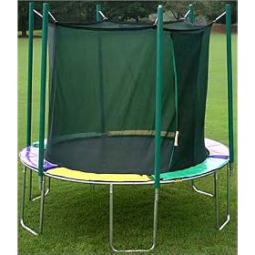 SportsTramp 12 FT Round Trampoline with Safety Cage