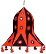 ShalinCraft Lampshades Multicolored Applique Embroidered Fabric Indian-Style (clamp364)