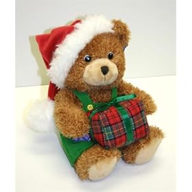Christmas Corduroy bear 10 1/2