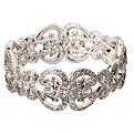 Marvella Silver Crystals Stretch Bracelet