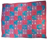 Girls Quilt 100% Cotton Patchwork Pink Purples Batik By Back From Bali Pink one size