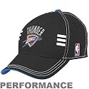adidas Oklahoma City Thunder Black Official Draft Day Performance Stretch Fit Hat