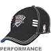 Oklahoma City Thunder Hats : adidas Oklahoma City Thunder Black Official Draft Day Performance Stretch Fit Hat
