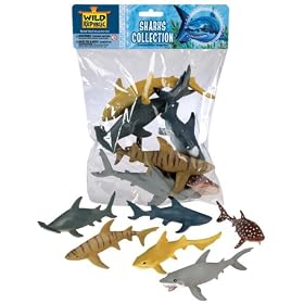 6 Piece Shark Figure Collection