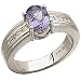 Platinum Violet Tanzanite Diamond Fashion Ring
