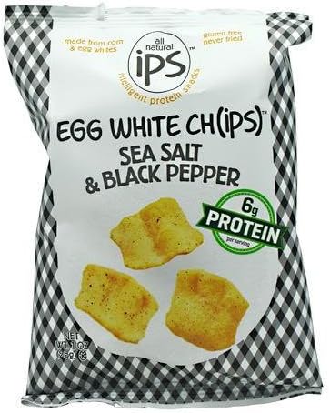Ips All Natural Egg White Ch(ips) Sea Salt & Black Pepper - Gluten Free