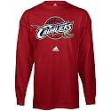adidas Cleveland Cavaliers Red Primary Logo Long Sleeve T-shirt