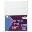 TOPS Quadrille Pad, 8.5 x 11 Inches, 8 Squares per Inch, 20 Pound Stock, 50 Sheets, White (33081)