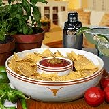 Texas Longhorns Ceramic Chip and Dip Bowl