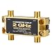 Monster Cable TGHZ-3RF 3-Way Low-Loss RF Splitter for TV and Satellite, 2 GHz