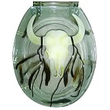 Trimmer Steerhead Skull Toilet Seat