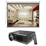 Pyle Video Projector and Screen Package - PRJLE33 Portable LED Projector for Gaming TV Shows Movies and Sports at Up To 100 Inches / Supports HD Input - PRJSE168 80'' (39''Hx69''W) Motorized Projector Widescreen Format(16:9) Screen - For Home, School, Office, Business, Meetings and Presentations etc. Pyle Video Projector and Screen Package - PRJLE33 Portable LED Projector for Gaming TV Shows Movies and Sports at Up To 100 Inches / Supports HD Input - PRJSE168 80'' (39''Hx69''W) Motorized Projector Widescreen Format(16:9) Screen - For Home, School, Office, Business, Meetings and Presentations etc.