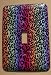 Rainbow Leopard Skin Print Decorative Switchplate Cover