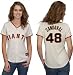 Pablo Sandoval Women's Jersey: Women's 2010 Majestic Home White #48 San Francisco Giants Jersey - X-Large