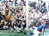 Pele Signed 18X24 Photo - Goal Color - Soccer - Authentic Celebrity Autographed