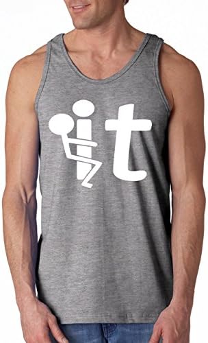 F*ck It - Funny Tank Top by Cherrybargains - Gray - S