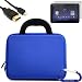 Gizmo Dorks Hard Shell EVA Case with Neoprene handles and pocket (Blue), HDMI Cable and Screen Protector included with Carabiner Key Chain for the Motorola Xoom Tablet