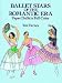 Book Ballet Stars of the Romantic Era Paper Dolls in Full Color
