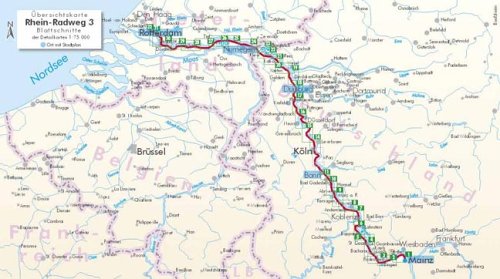 City Travel Guides Discounted  Used : Bikeline Radtourenbuch, Rhein-Radweg Teil 3. Von Mainz nach Rotterdam. Mit Erlebnisweg Rheinschiene.