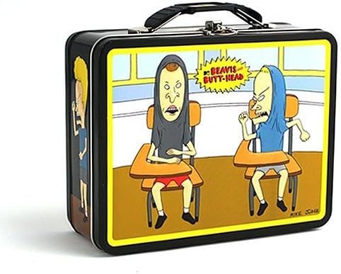 1 X Beavis and Butt-Head Classroom Embossed Metal Lunch Box/ Carry-All by MTV Networks