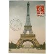 Eiffel Tower Paris Cavallini Papers Decorative Wrap, 20 by 28 inches