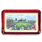 Eglomise Cleveland Indians Colorprint Paperweight