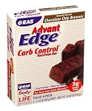 EAS AdvantEdge Carb Control Nutrition Bar, Chocolate Chip Brownie, 4 Bars, (Pack of 3)