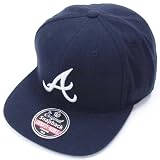 AMERICAN NEEDLE (アメリカンニードル) SNAPBACK CAP (ベースボール キャップ) Atlanta Braves (アトランタ ブレーブス) ネイビー