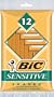 BIC Single Blade Shaver, Sensitive, 12-Count (Pack of 12)