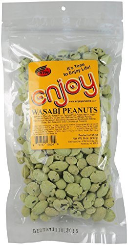 Enjoy Wasabi Iso Peanuts, 8 Ounce