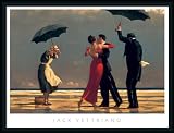 The Singing Butler by Jack Vettriano Couple Dancing 50x39 Art Print Framed