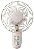 YAMAZEN 23cm壁掛扇 タイマー付きナチュラルホワイト WT-A23-NW