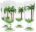 Block Basics Palm Breeze Iced Tea Glasses, Set of 4