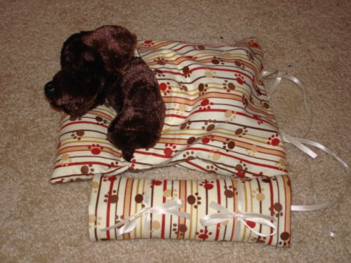 Brown Paw Print Sleeping Bag to fit Webkinz