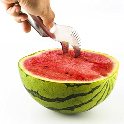 Just easy Watermelon Slicer, No Mess, No Stress, Neat And Easy With Juicy Slices Of Melon, Fruit Slicer Multi-Purpose Stainless Steel, Smart Kitchen Gadget, Dishwasher Safe Kitchen Tool