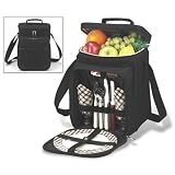 London Picnic Cooler for 2 (Black/Plaid)