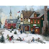 Lang Perfect Timing Cobblestone Holidays Boxed Christmas Cards, 18 Cards with 19 Envelopes (1004658)