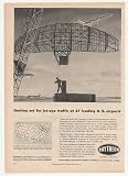 1958 Raytheon Flight Tracker Radar Installation Print Ad