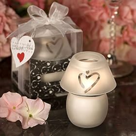 Heart design candle lamps (Set of 48)