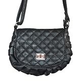 Small Quilted Cross Body Fashion Bag Black