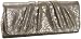 Lauren Merkin Caroline Metallic Textured Snake Clutch