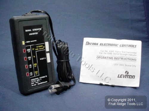 Leviton 6386 Signal Strength Indicator, for use with 6385 Signal Strength Indicator