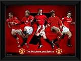 Manchester United FC - Framed Picture - Magnificent 7 Legends - 16"x 12"